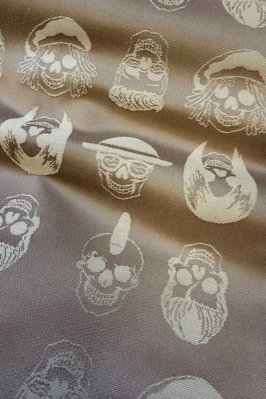 Hipstertaske Skulls beige
