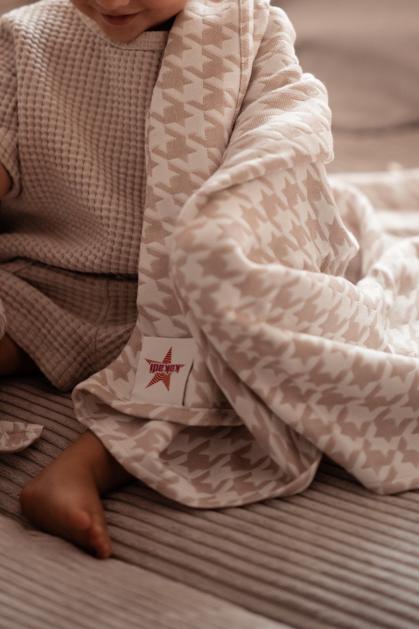 Mysig filt Houndstooth Campiano - KOKADI