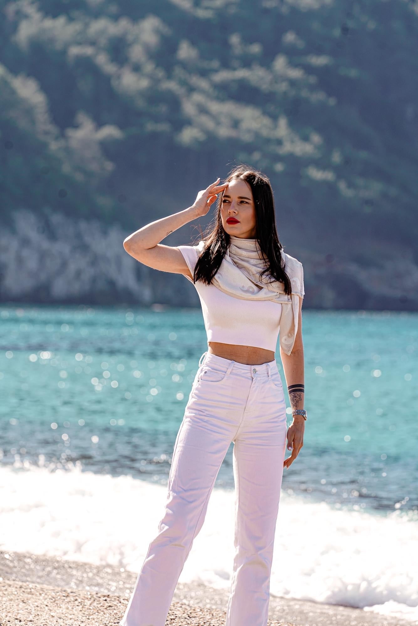 Mysig handduk Om Shanti Inner Light - KOKADI